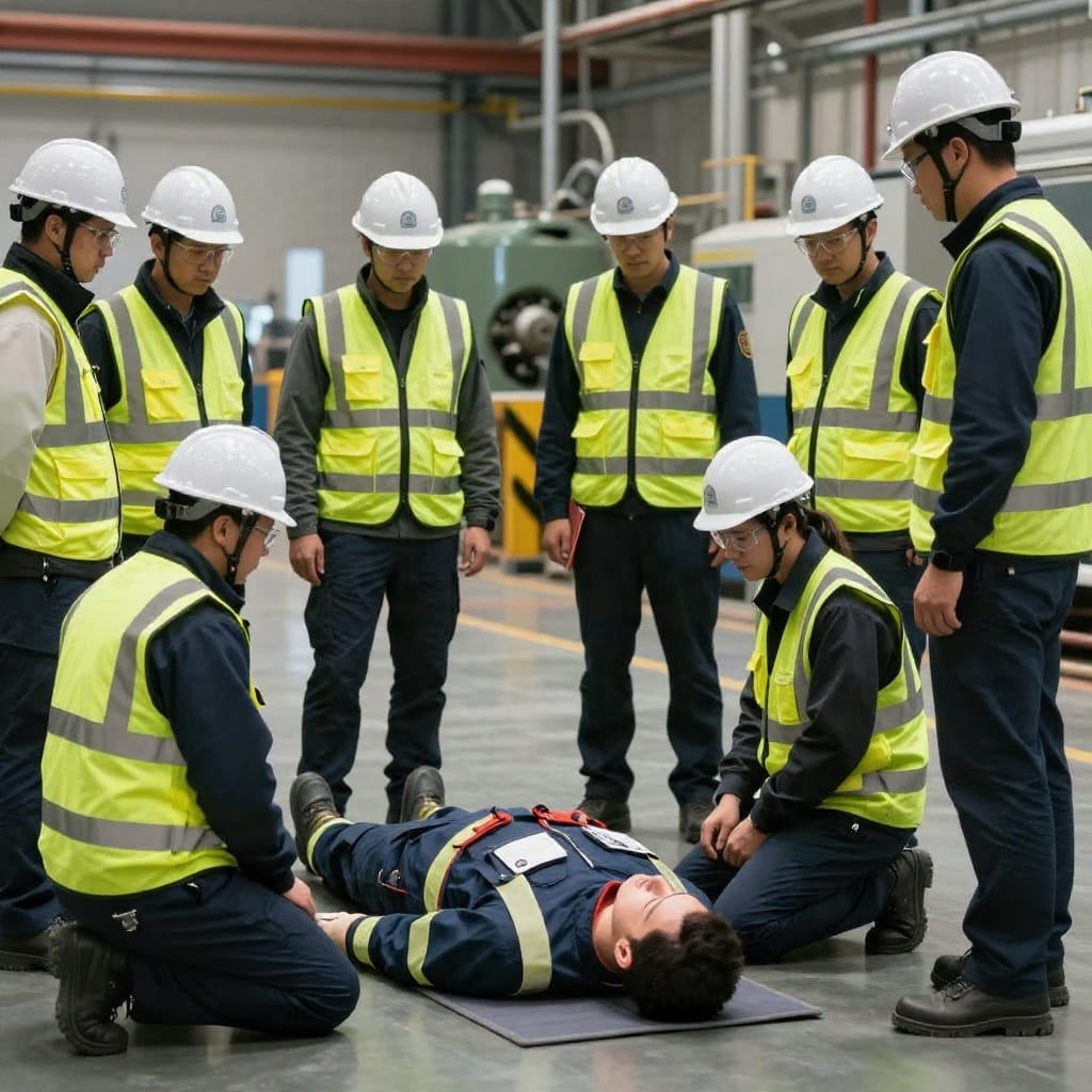 Primeros auxilios laborales: protocolo ante accidentes en planta