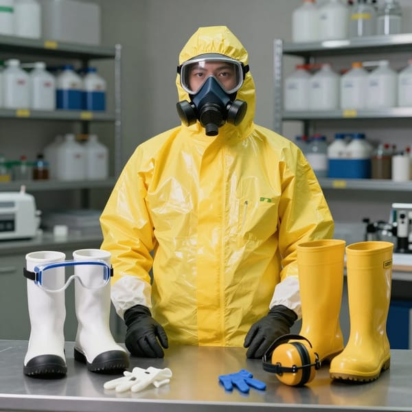 Equipo de protección personal para el ingeniero agroquímico