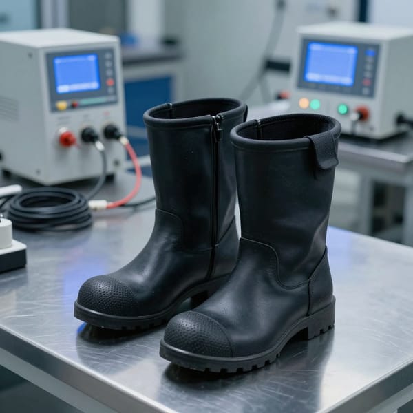 Pruebas de rigidez dieléctrica en botas: cómo se validan
