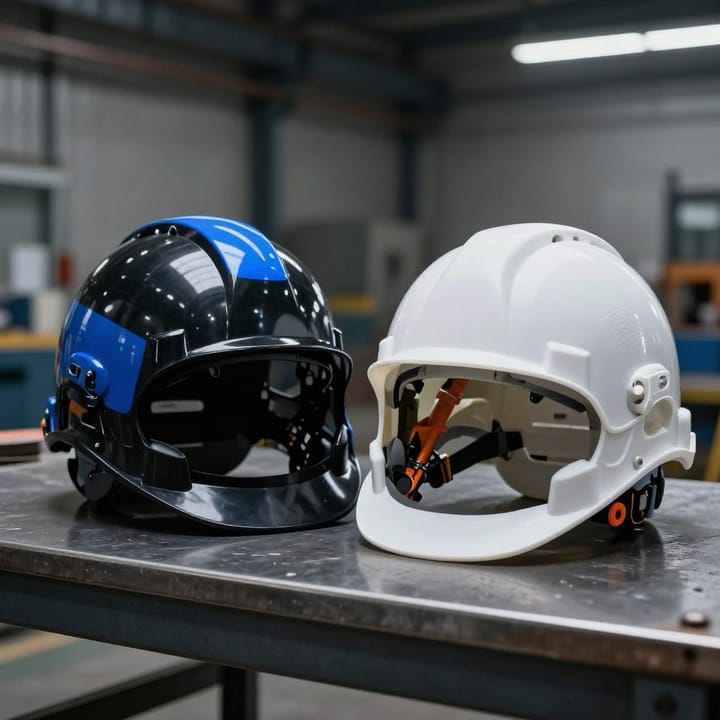 ABS vs. Polietileno de Alta Densidad (HDPE): Una Comparativa Técnica de Materiales para Cascos de Seguridad Industrial