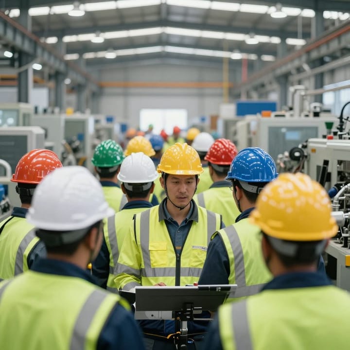Decodificando el Campo de Batalla Industrial: El Código de Colores de Cascos y el Rol de Cada Trabajador